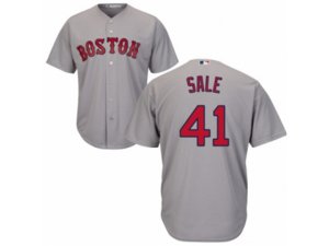 Boston Red Sox #41 Chris Sale Replica Grey Road Cool Base MLB Jersey