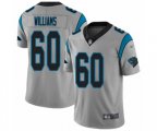 Carolina Panthers #60 Daryl Williams Silver Inverted Legend Limited Football Jersey