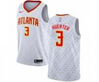 Nike Atlanta Hawks #3 Kevin Huerter Authentic White NBA Jersey - Association Edition