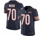 Chicago Bears #70 Bobby Massie Navy Blue Team Color 100th Season Limited Football Jersey