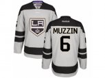 Los Angeles Kings #6 Jake Muzzin Authentic Gray Alternate NHL Jersey
