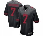 San Francisco 49ers #7 Colin Kaepernick Game Black Football Jersey