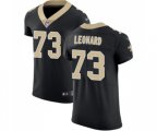 New Orleans Saints #73 Rick Leonard Black Team Color Vapor Untouchable Elite Player Football Jersey