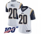 Los Angeles Rams #20 Troy Hill White Vapor Untouchable Limited Player 100th Season Football Jersey