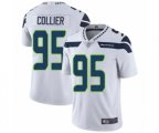 Seattle Seahawks #95 L.J. Collier White Vapor Untouchable Limited Player Football Jersey