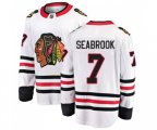 Chicago Blackhawks #7 Brent Seabrook Fanatics Branded White Away Breakaway NHL Jersey