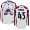 Colorado Avalanche #45 Jonathan Bernier Authentic White Away NHL Jersey