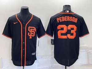 San Francisco Giants #23 Joc Pederson Black Alternate Nike Jersey