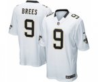 New Orleans Saints #9 Drew Brees Game White Football Jersey