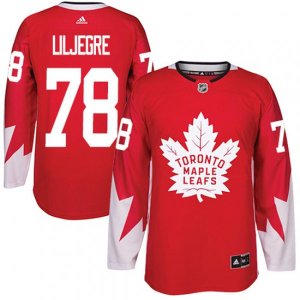 Toronto Maple Leafs #78 Timothy Liljegren Premier Red Alternate NHL Jersey