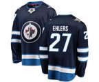 Winnipeg Jets #27 Nikolaj Ehlers Fanatics Branded Navy Blue Home Breakaway NHL Jersey