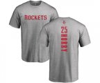 Houston Rockets #25 Robert Horry Ash Backer T-Shirt
