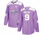 Washington Capitals #9 Dmitry Orlov Authentic Purple Fights Cancer Practice NHL Jersey
