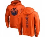 Edmonton Oilers #67 Benoit Pouliot Orange One Color Backer Pullover Hoodie
