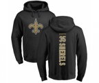 New Orleans Saints #35 Marcus Sherels Black Backer Pullover Hoodie