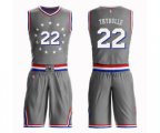Philadelphia 76ers #22 Mattise Thybulle Swingman Gray Basketball Suit Jersey - City Edition