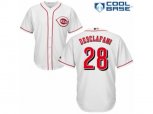 Cincinnati Reds #28 Anthony DeSclafani Replica White Home Cool Base MLB Jersey