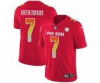 Pittsburgh Steelers #7 Ben Roethlisberger Limited Red 2018 Pro Bowl Football Jersey