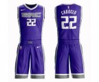 Sacramento Kings #22 Bruno Caboclo Swingman Purple Basketball Suit Jersey - Icon Edition
