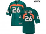 Youth Miami Hurricanes Sean Taylor #26 College Football Jersey - Green