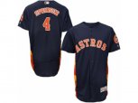Houston Astros #4 George Springer Navy Blue Flexbase Authentic Collection MLB Jersey