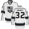 Los Angeles Kings #32 Kelly Hrudey Authentic White Away NHL Jersey