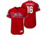 Philadelphia Phillies #16 Cesar Hernandez 2017 Spring Training Flex Base Authentic Collection Stitched Baseball Jersey