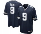 Dallas Cowboys #9 Tony Romo Game Navy Blue Team Color Football Jersey