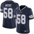 Dallas Cowboys #58 Damontre Moore Navy Blue Team Color Vapor Untouchable Limited Player NFL Jersey