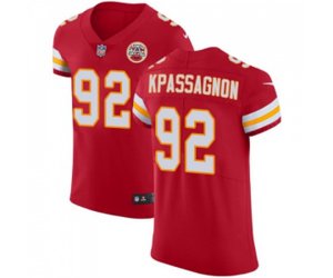 Kansas City Chiefs #92 Tanoh Kpassagnon Red Team Color Vapor Untouchable Elite Player Football Jersey
