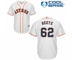 Houston Astros Dean Deetz Replica White Home Cool Base Baseball Player Jersey