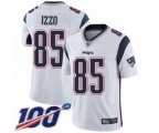 New England Patriots #85 Ryan Izzo White Vapor Untouchable Limited Player 100th Season Football Jersey