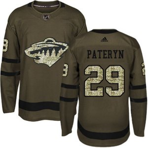 Minnesota Wild #29 Greg Pateryn Premier Green Salute to Service NHL Jersey