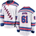 New York Rangers #61 Rick Nash Fanatics Branded White Away Breakaway NHL Jersey