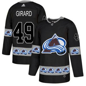 Colorado Avalanche #49 Samuel Girard Authentic Black Team Logo Fashion NHL Jersey