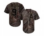 Los Angeles Angels of Anaheim #9 Tommy La Stella Authentic Camo Realtree Collection Flex Base Baseball Jersey