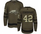 Washington Capitals #42 Martin Fehervary Premier Green Salute to Service NHL Jersey
