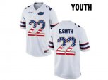 2016 US Flag Fashion Youth Florida Gators E.Smith #22 College Football Jersey - White