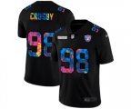 Las Vegas Raiders #98 Maxx Crosby Multi-Color Black 2020 NFL Crucial Catch Vapor Untouchable Limited Jersey