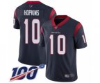 Houston Texans #10 DeAndre Hopkins Navy Blue Team Color Vapor Untouchable Limited Player 100th Season Football Jersey