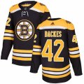Boston Bruins #42 David Backes Premier Black Home NHL Jersey