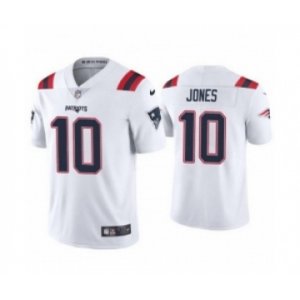New England Patriots #10 Mac Jones White 2021 Vapor Limited Football Jersey