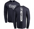 Los Angeles Rams #70 Joseph Noteboom Navy Blue Backer Long Sleeve T-Shirt