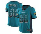 Jacksonville Jaguars #68 Andrew Norwell Limited Teal Green Rush Drift Fashion Football Jersey
