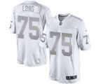 Oakland Raiders #75 Howie Long Limited White Platinum Football Jersey