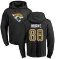Jacksonville Jaguars #88 Allen Hurns Black Name & Number Logo Pullover Hoodie