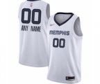Memphis Grizzlies Customized Authentic White Finished Basketball Jersey - Association Edition
