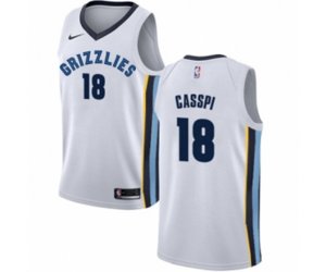 Memphis Grizzlies #18 Omri Casspi Authentic White NBA Jersey - Association Edition