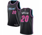Miami Heat #20 Justise Winslow Swingman Black NBA Jersey - City Edition