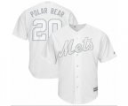 New York Mets #20 Pete Alonso Polar Bear Authentic White 2019 Players Weekend Baseball Jersey